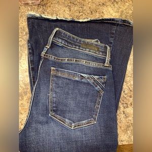 Women’s Buckle Black Flare Jeans